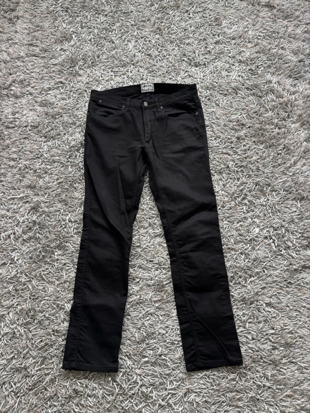 Acne Studios Jeans Black Max Stay Cash Sz 34/32 Men's